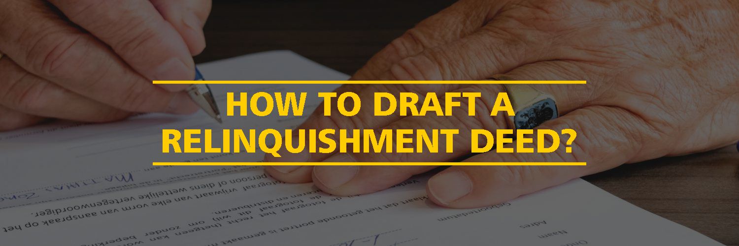 Sample Format of a Relinquishment Deed