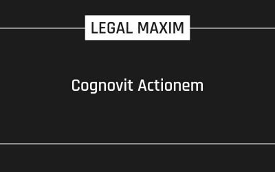 Cognovit Actionem