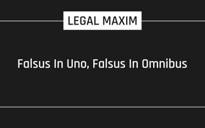 Falsus In Uno, Falsus In Omnibus