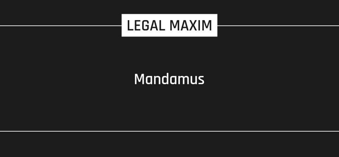 Mandamus