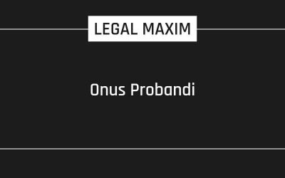 Onus Probandi