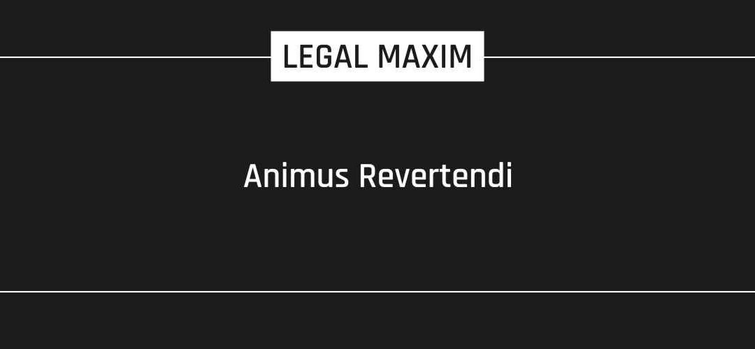 Animus Revertendi