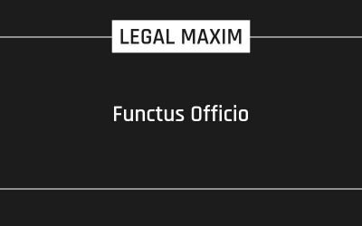 Functus Officio