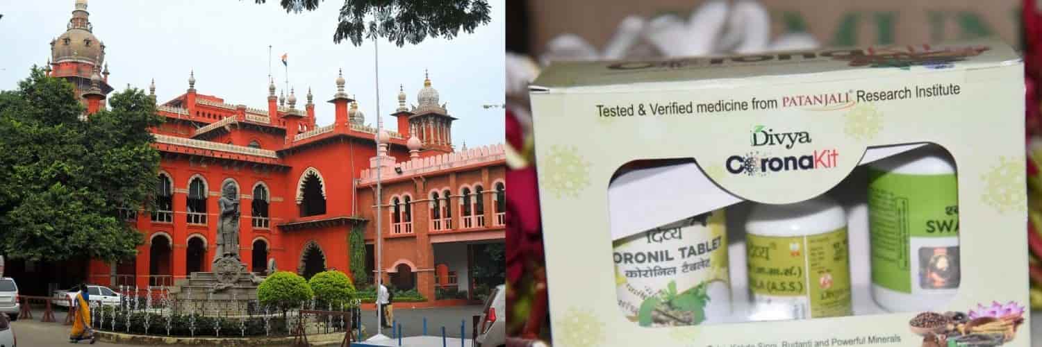 Madras High Court restrained Patanjali Ayurved Ltd from using the trademark “Coronil”