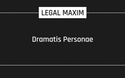 Dramatis Personae