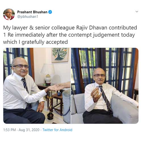 Prashant Bhushan Tweet