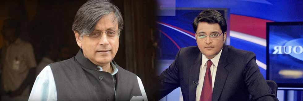 “Media Should Refrain From Running a Parallel Trial”: Delhi High Court to Arnab Goswami Over Shashi Tharoor’s Plea