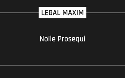 Nolle Prosequi