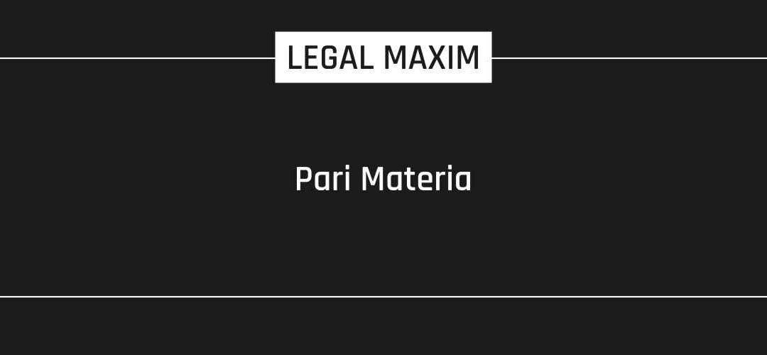 Pari Materia