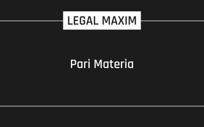 Pari Materia