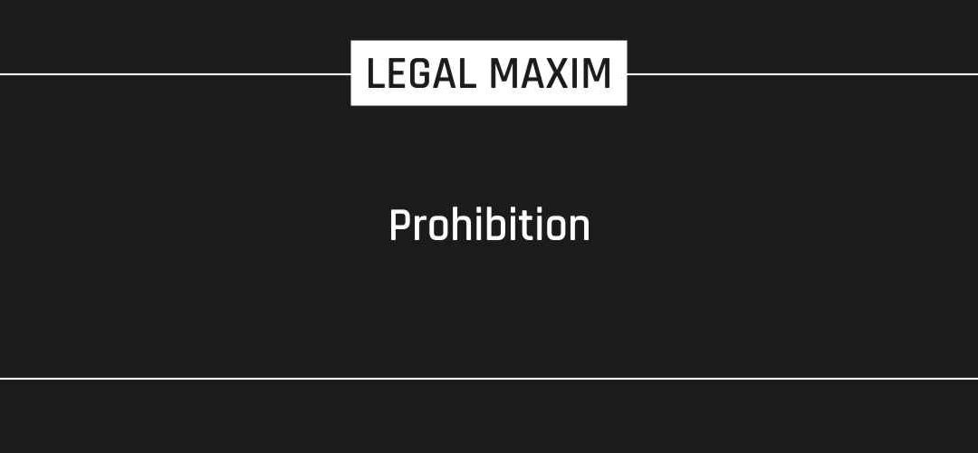 Prohibition