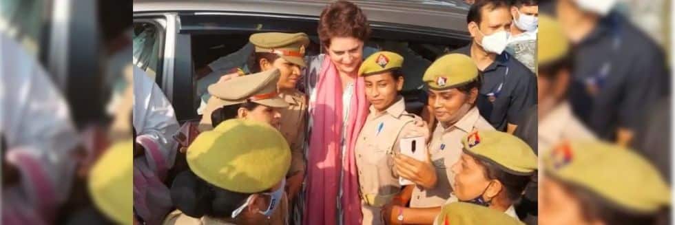 UP Police To Take Action Against Women Constables Who Clicked Selfies With Priyanka Gandhi